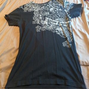 Xtreme Couture skull and crown shirt medium